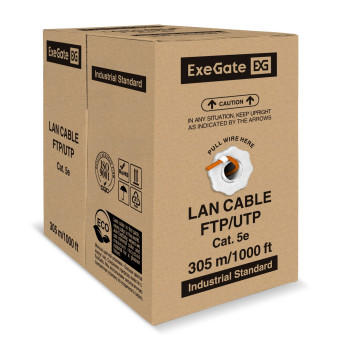 Кабель EXEGATE FUTP4-C5e-CCA-S24-IN-LSZH-OR-305 FTP